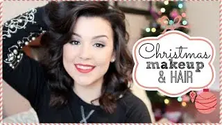 My Christmas Makeup & Hair Tutorial - 2013 Happy Holidays!