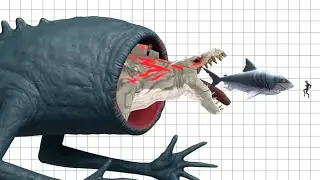 Сравнение размеров всей игры HUNGRY SHARK EVOLUTION НОВИНКА 2025 ГОДА (ОБНОВЛЕНИЕ SEA EATER) + ВС...