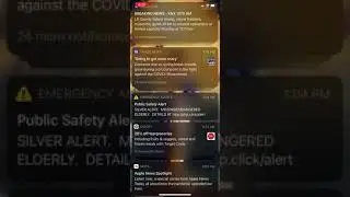 I got a Public Safety Alert in 1:04 PM