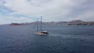 Boat Drone Shot 4K Video