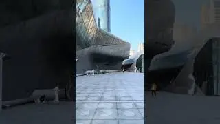 Guangzhou opera house by Zaha HADID #architecturetour #architecture #shorts