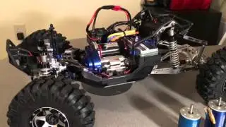 Axial Yeti Kit Pt 7 - RC 4wd Rock Crusher Tires and Tenshock motor