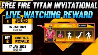 free fire Titan invitational | ffti redeem code | free fire titanium invitation live watching reward