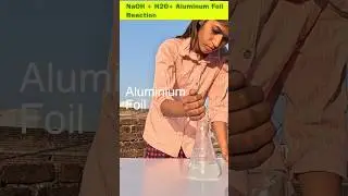 Caustic soda + Aluminium Foil- Reaction 🤯🙀 #phy #phyakash #Science.Experiment