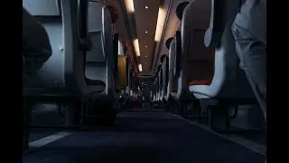 Airplane Cabin Ambience Sleep White Noise Sound | 2 Hour Flight | Sleep, Read, Study, Focus