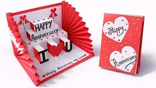 Amazing Anniversary Pop Up Card ❤️ | I Love You Card | Easy Handmade Card Tutorial