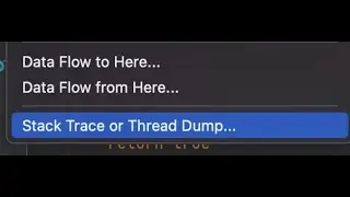 Stack Trace or Thread Dump