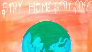 Poster of stay home stay safe