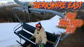 BERKSHIRE EAST NEW HIGH SPEED LIFT #snowboarding  #berkshireeast #goprohero12