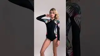 Womens Rash Guard Long Sleeve One Piece Swimsuit Bathing Suit