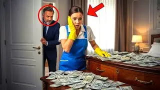 EL MILLONARIO LE TENDIÓ UNA TRAMPA A LA EMPLEADA Y NO ESPERABA ESTO