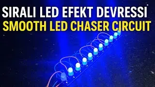 3 Transist&ouml;rle LED Kovalayıcı Devre | No IC LED Chaser with Adjustable Speed2.