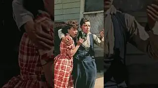RISKY 1920's Train Crash in Colour #colorized  #busterkeaton