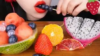 ASMR CANDIED FRUIT *TANGHULU*EATING SOUNDS MUKBANG NO TALKING.Campilation.