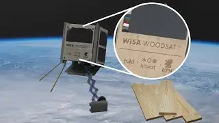 Satellite made of.. WOOD