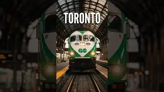 Go Train entering platform at Toronto Union Station #shorts #train #travel