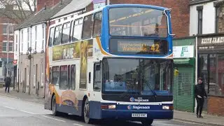 [Blown Exhaust and Thrash] Stagecoach East Midlands 18052 (KX53 VNC) on route 42 To Melton Wood