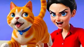 Рыжий Котенок vs Дед и Хозяйка #1 Cat Simulator Scary Mom Games с Кидом на пурумчата