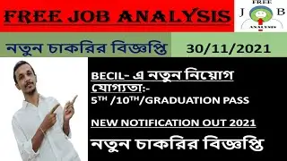 BECIL NEW RECRUITMENT NOTIFICATION | BECIL RECRUITMENT 2021 | CENTRAL GOVERNMENT JOB NOVEMBER 2021