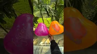 🧡💜Challenge the staircase obstacle course and pop the colorful balloons.#shorts #viral