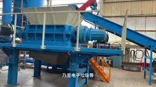 Double shaft high efficiency shredder