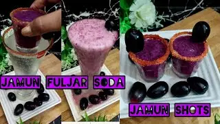 Jamun Shots & Jamun Fuljar Soda || Java plum  Drink ||#youtubevideo #jamunsoda 
