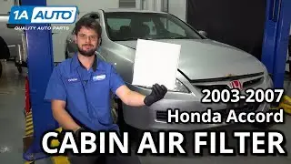 Как заменить салонный фильтр на Honda Accord 2003-2007