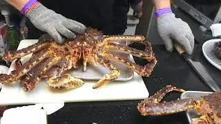 Освоение искусства изысканной кухни из императорского краба | Тайваньская уличная еда