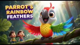 Learn Colors Song: Parrot's Rainbow Feathers! 🌈 Teach Colors to Kids (2-5)