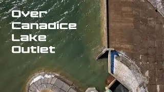 Dreamy Drone views of Canadice Lake Outlet - Finger Lake and Reservoir for Rochester, NY