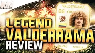 FIFA 15 UT - LEGEND VALDERRAMA || FIFA 15 Ultimate Team 86 Legend Player Review + In Game Stats