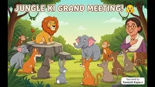Jungle Ki Grand Meeting! 🦁 Animal Unity Story | Santosh Kapoor
