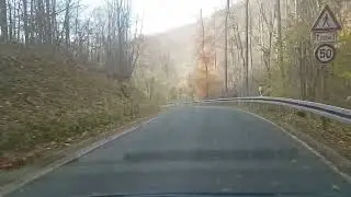Fahrt von Dingelstädt nach Kella im Landkreis Eichsfeld im Bundesland Thüringen in Deutschland.