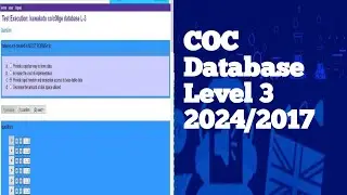COC DATABASE ADMINISTRATION LEVEL 4 Theory Question and answer part 1