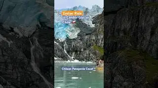 Zodiac Ride to Condor Glacier, Cruising Chilean Patagonia Coast #nature #cruising 파타고니아 빙하 칠레 #남미여행