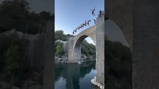 It's crazy boyes #diving #watersport #fan