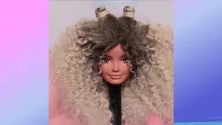 2018 03 19  Barbie Hair 💇 Barbie Hairstyle Tutorial 😱 Barbie Hair Color Transformation😱