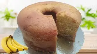 BOLO DE FUBÁ COM BANANA, receita super simples e muito deliciosa