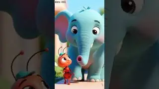 Tiny Ant Says Hello! 🐜👋 | Big Elephant Cartoon Song | Kids Rhyme