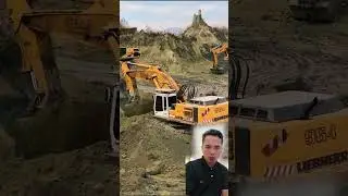 WOW,,,,LIEBHERR AND CATERPILLAR MINING EXCAVATORS LOAD INTO THE BODY OF DUMP TRUCKS HIGH STRENGTH