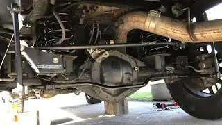 Thuren Fab install of rear coil springs, track bar, sway bar end links, and fox shocks 2015 Ram 2500