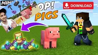Minecraft,But Pig Drops OP Items mod download 1.19+ 😯😯 #gaming #minecraft @YesSmartyPie