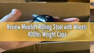 Review Mineloff Rolling Stool with Wheels 400lbs Weight Capacity,Heavy Duty Lash Chair Adjustable fo
