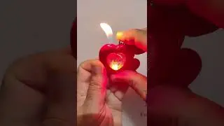 Original Army Red Glowing Heart Pocket Lighter by PC The Lit House India.