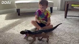 Dinosaur Toys Remote Control Dinosaur Test-Playing ( Happy Kids )