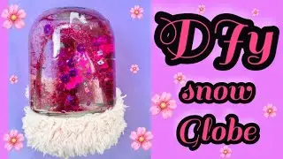 How to make a snow globe | DIY snow globe | re-uses | snow globe | crafty visu tutorials