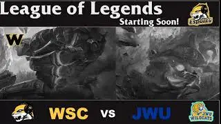 ECAC League of Legends Semi-Finals, WSC Black Vs. JWU