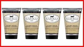 Dionis - Goat Milk Skincare Vanilla Bean Scented Hand Cream (1 oz) - Set of 4 - Made in the USA