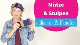 Mütze und Stulpen nähen / Anleitung / DIY upcycling aus Pullover