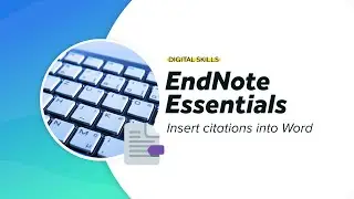 Insert citations into Word | EndNote essentials